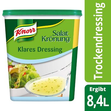 Заправка для салату Knorr Art (Легко готується заправка для салату, універсальний соус для салату) 1 упаковка (1 x 1 кг) (Прозора, 1 кг (1 упаковка))