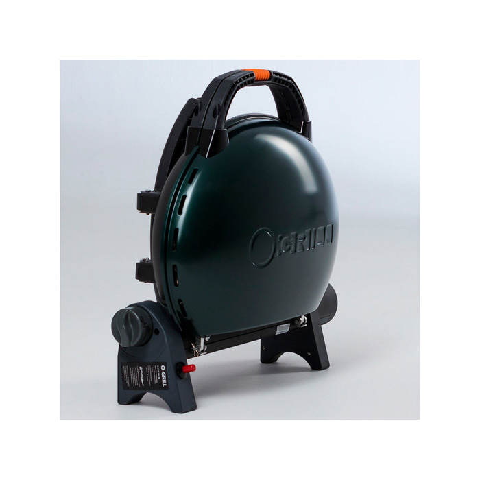 КОМПЛЕКТ Портативний переносний газовий гриль O-GRILL 500, зелений + шланг в подарунок! Код: 013367