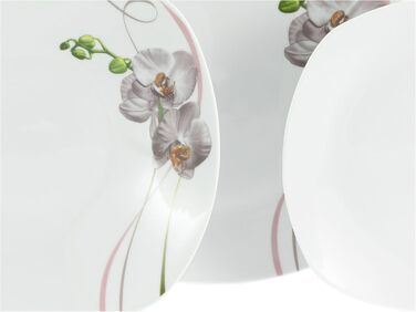 Набор тарелок на 6 персон, 18 предметов, Square Orchidee Creatable