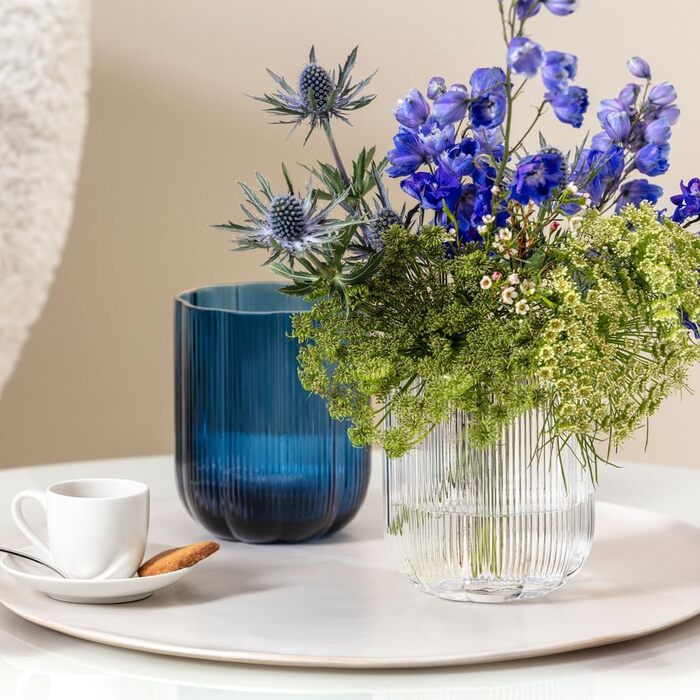 Ваза скляна декоративна 12,5 х 15 см, синій Fleur Villeroy & Boch