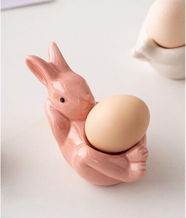 Набір із 2 чашок для яєць у формі лежачого кролика ARFUKA