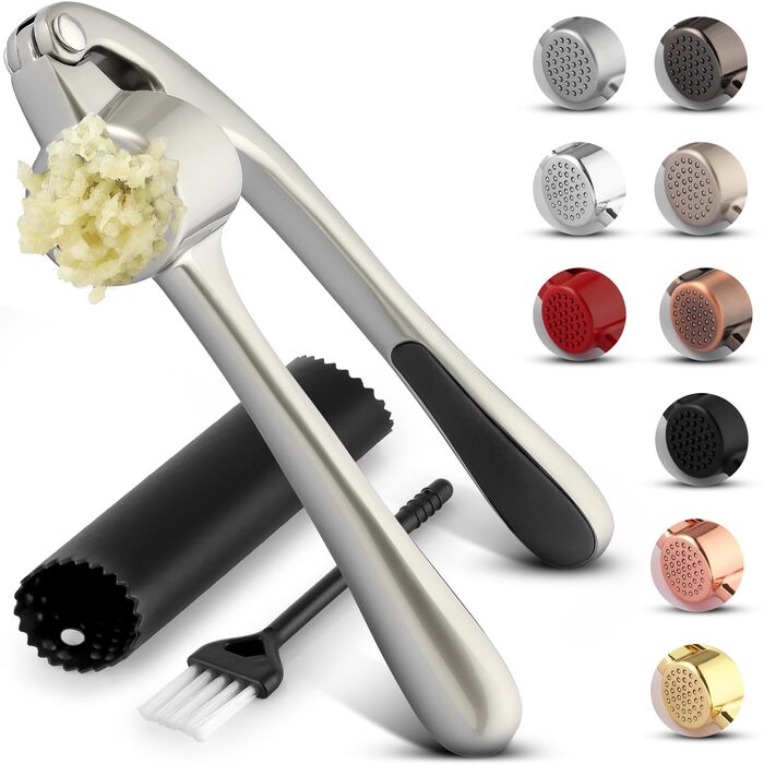 Кухонный пресс для чеснока с мягкой ручкой Zulay Kitchen