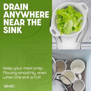 Набір складних силіконових друшляків для кухні 3 шт Gevoli