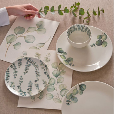 Миска La Porcellana Bianca SEMPREVERDE, фарфор, диам. 12 см