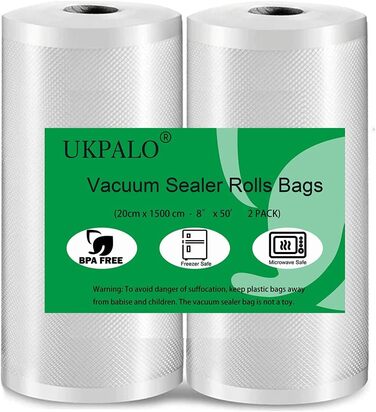 Рулон вакуумных пленок 20 x 1500 см, 2 рулона UKPALO