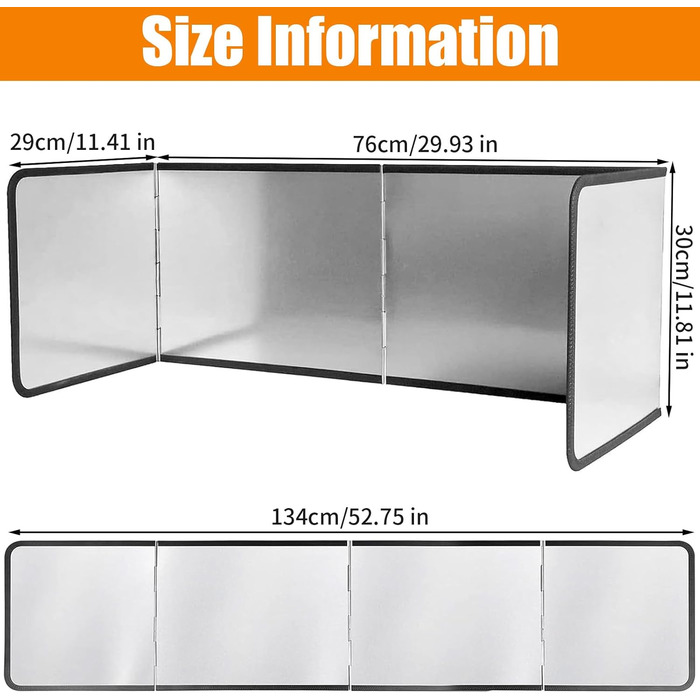 Брызкозащитная панель для кухонной плиты с антипригарным покрытием Dinhauyon
