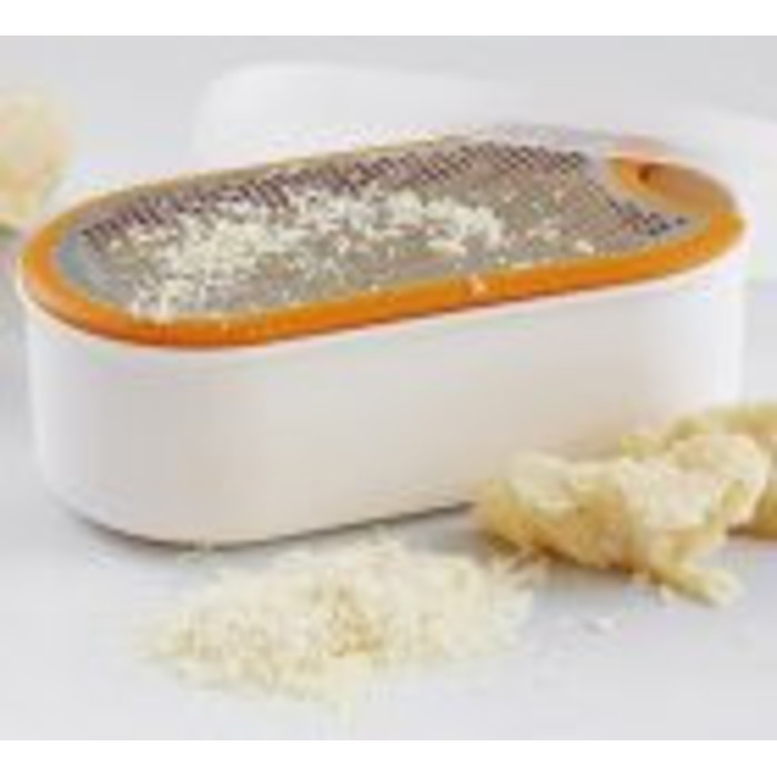 Терка с контейнером белая Fiskars Functional Form (1019530)