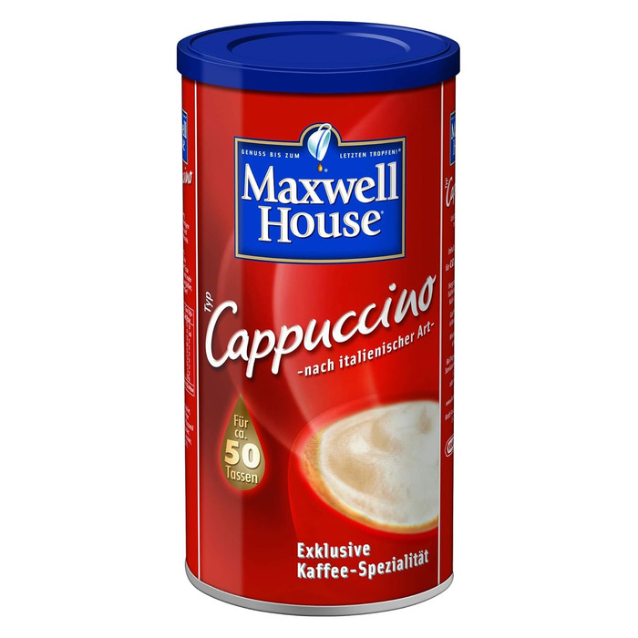 Розчинна кава, 200 г у скляній банці, на 112 напоїв (Капучино, 500 г (1 упаковка))