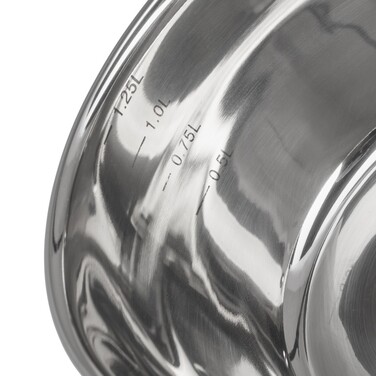 Ковш Fissman FELICE 16x8 см/1,7л. без крышки нержавеющая сталь (5328)