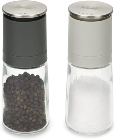 Мельница для соли и перца, набор 2 предмета, черный/серый Duo Joseph Joseph