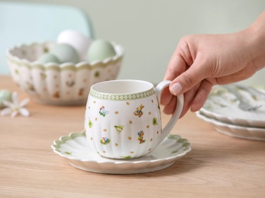 Набор из 6 кружек с ручкой 0,35 л и 6 блюдец Easter Delight Villeroy & Boch