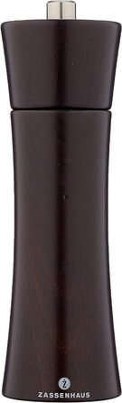 ФРАНКФУРТ Бук темно-коричневий з плавним регулюванням керамічної шліфувальної машини Млин для спецій з наповненням Ø 5,5 18 см 18 см Чорний