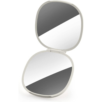 Органайзер для макіяжу Joseph Joseph Viva, великий, косметичний, знімне дзеркало, знімне для легкого чищення, б'юті-місце для зберігання з шухлядою, шкаралупа біла (дзеркало)