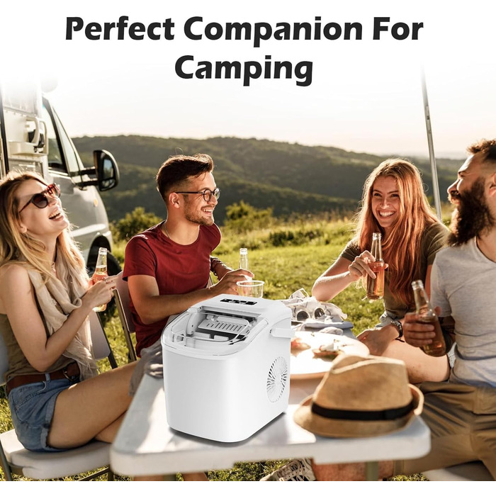 Ледогенератор 9 кубиков за 6 минут белый FOOING