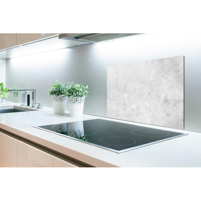 Панель для кухонного фартуха, бризкозахисна панель, декор для кухні, алюмінієва панель, бризкозахисна панель для плити, альтернатива скляній панелі, чорна - з малюнком - суцільна - чорна - темна - (мармурово-сіра, 60x40 см)