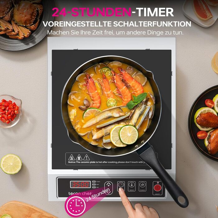 Індукційна варильна поверхня 3500 Вт lecon chef