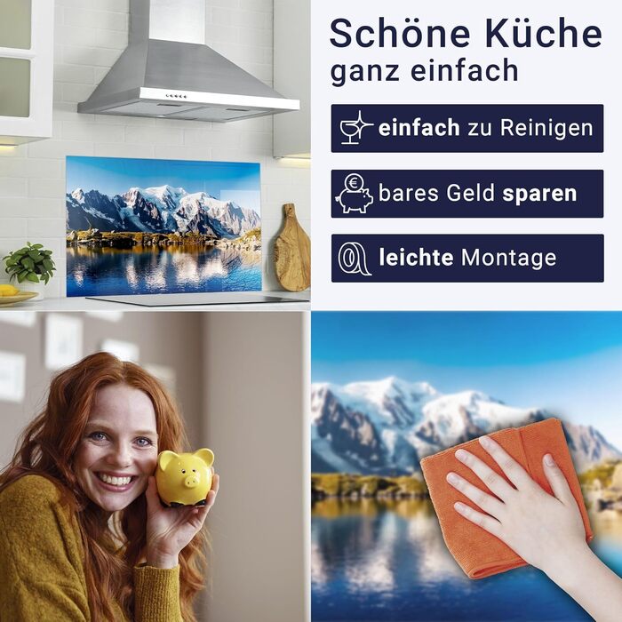 Фартук для плиты от брызг 140 х 50 см timalo