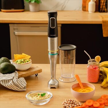 Ручний блендер 1200 Вт Katana сірий/чорний з мірною ємністю 800 мл Cecotec