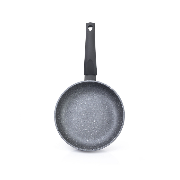 Глибока сковорідка для смаження Fissman GREY STONE 20x5,5 см (4972)