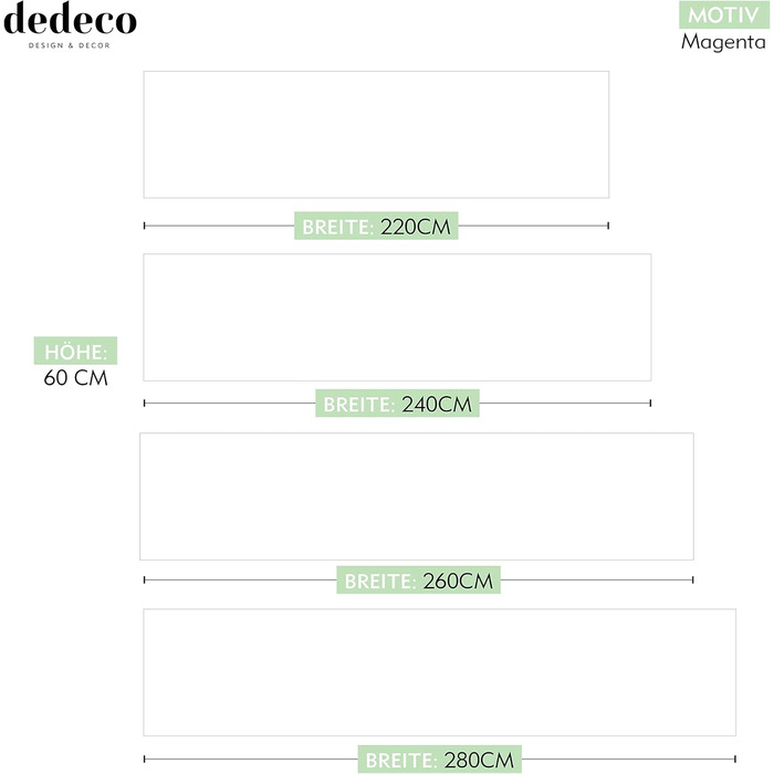 Кухонный фартук брызгозащитный 280 x 60 см dedeco