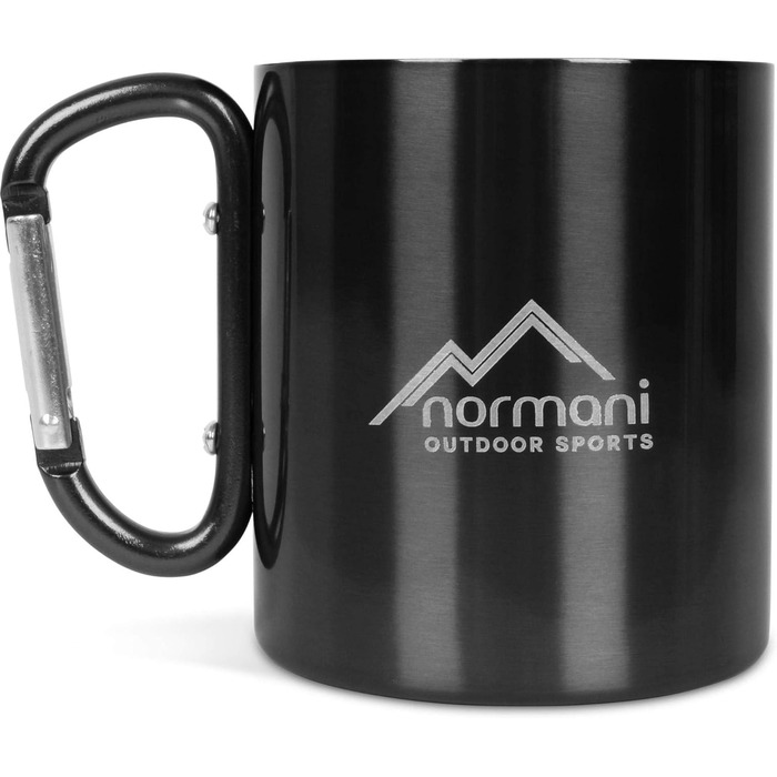 Набір туристичного посуду 6 предметів чорний normani