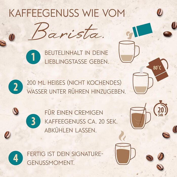 Растворимый кофе Macchiato в складной упаковке, 144 г Signature Blend KRÜGER