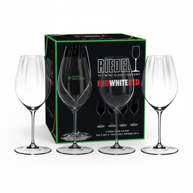 Набір келихів для червоного та білого вина, 4 предмети, Performance Riedel