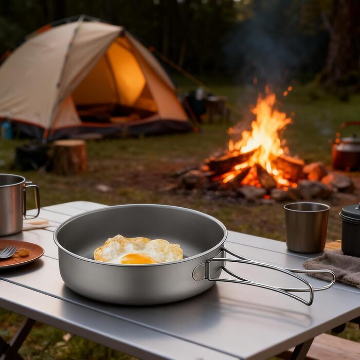 Туристическая сковорода из чистого титана 1,2л Generisch