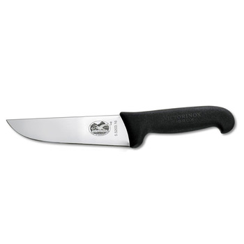 Кухонный нож Victorinox Fibrox Butcher лезвие 16см с черным. Ручка