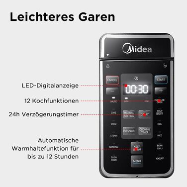 Електрична мультиварка 7,6 л 1200 Вт Midea