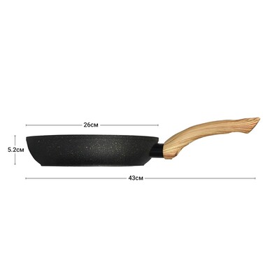 Сковорідка для смаження Fissman COSMIC BLACK 26x5,2 см (4342)