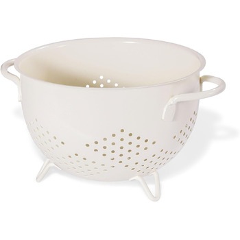 Металеве сито для пасти з подвійними ручками 21 см кремовий beifeier