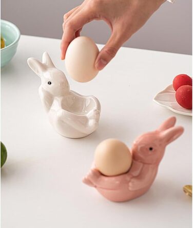 Набір із 2 чашок для яєць у формі лежачого кролика ARFUKA