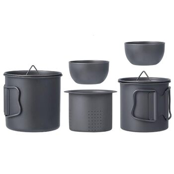 Титановый производный чайный набор 5 предметов NiuLumea