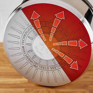 Набір посуду для індукційного приготування Tefal Ingenio Preference On з 15 предметів, зі знімною ручкою, що штабелюється, економить місце, з антипригарним покриттям, простий у використанні та чищенні, L97495 Набір посуду для каструль та сковорідок (Набір