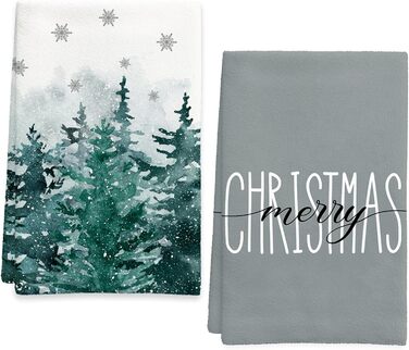 Набор из 2 рождественских кухонных полотенец 45 x 65 см, набор S Merry Christmas Ohok