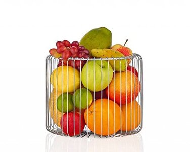 Корзинка для фруктов / овощей серебро 25 см Estra Blomus