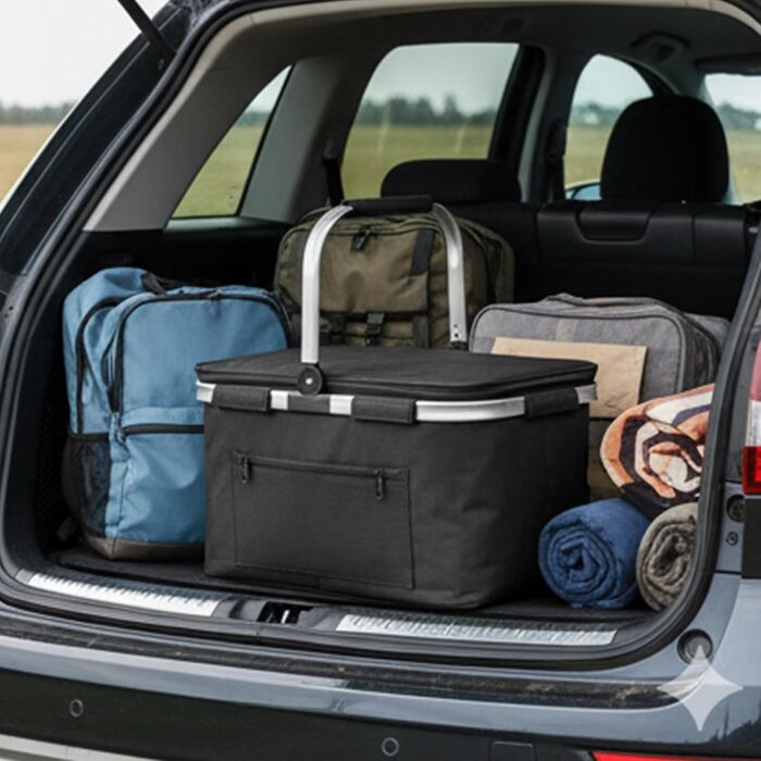 Термосумка для кемпинга серая Jesscasday