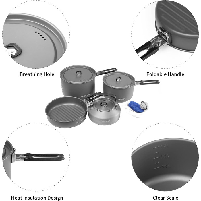 Набір посуду для кемпінгу Fire-Maple