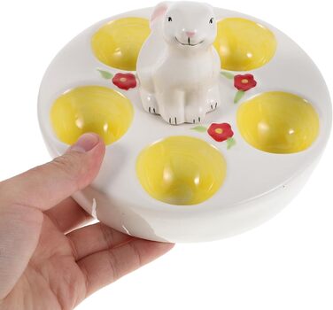 Керамічна підставка для яєць у формі пасхального кролика LOLIPPYY