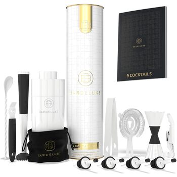 Набір для коктейлів преміум-класу 12 предметів білий BarDeluxe