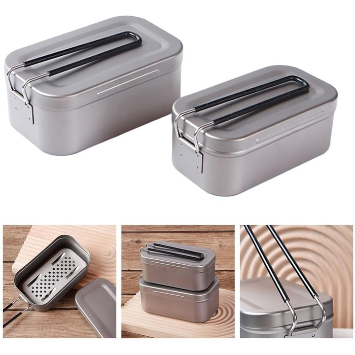 Набор посуды для кемпинга 800 и 1200 мл Feeshoppher