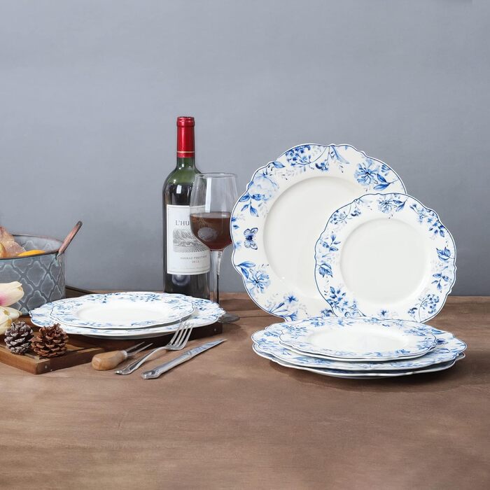 Набір керамічних тарілок з 4 шт 27 см fanquare