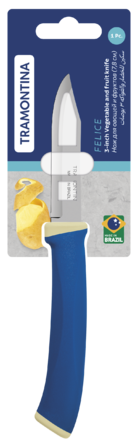 Ніж для овочів Tramontina Felice blue, 78 мм (7081475)