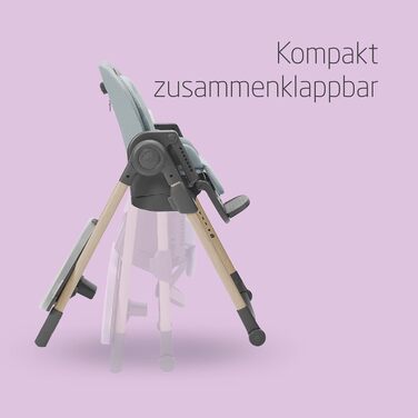 Дитячий стільчик для годування від 0 до 14 світло-сірий Minla Maxi-Cosi