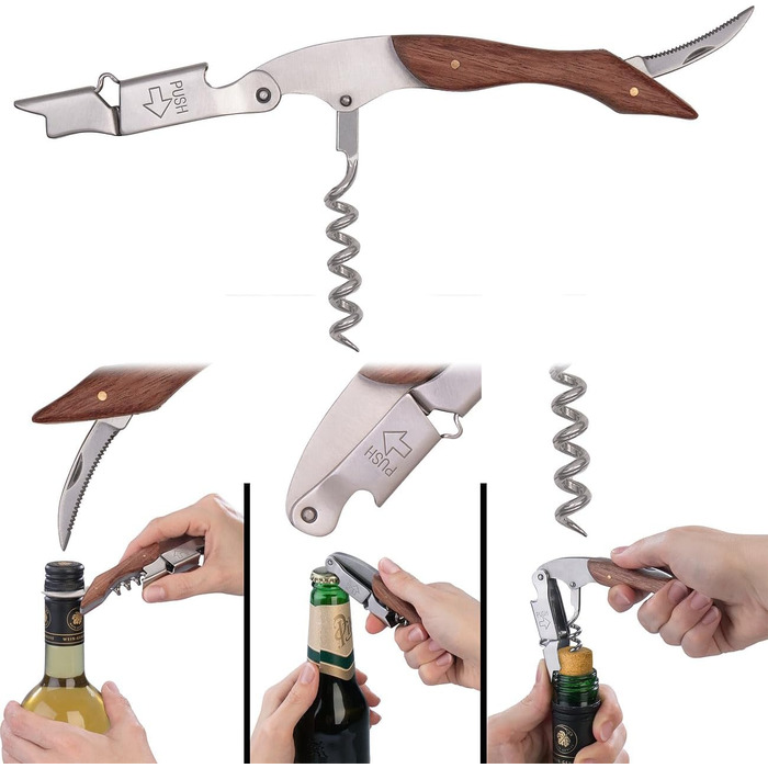 Набір ножів та штопорів 4 шт Rosenstein & Söhne