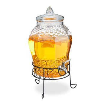 Диспенсер для напитков с стойкой 8 л Relaxdays