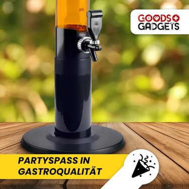 Система разлива пива и стойка для пива 3,5 л с охлаждением Премиальный диспенсер для напитков и пивная колонна для вечеринок Напиточная, разливочная и питьевая колонны Идеальный гаджет для пива и апероля (1 диспенсер для пива, 5 л)
