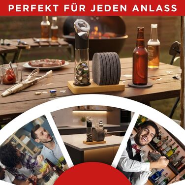 Відкривачка для пляшок з контейнером для кришечок з тримачем wortek