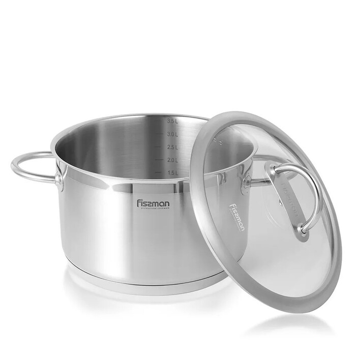 Каструля Fissman BENJAMIN 6,3 л з кришкою (5424)